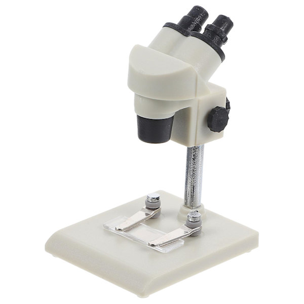 Rollespill Miniatyrmodell Dekorativ Mikroskopmodell Ornament Simulering Mikroskop Leke Hvit 5X3.8CM White 5X3.8CM
