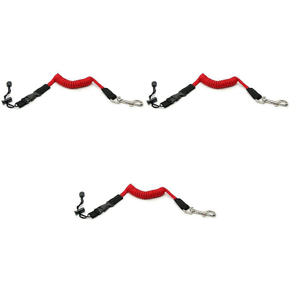 3-pack Elastisk Kajak Kanot Paddel Koppel Säkerhetsbåt Fiske Spö Pol Spänd Snöre Snodd Rep (slumpmässig Färg) 3pcs