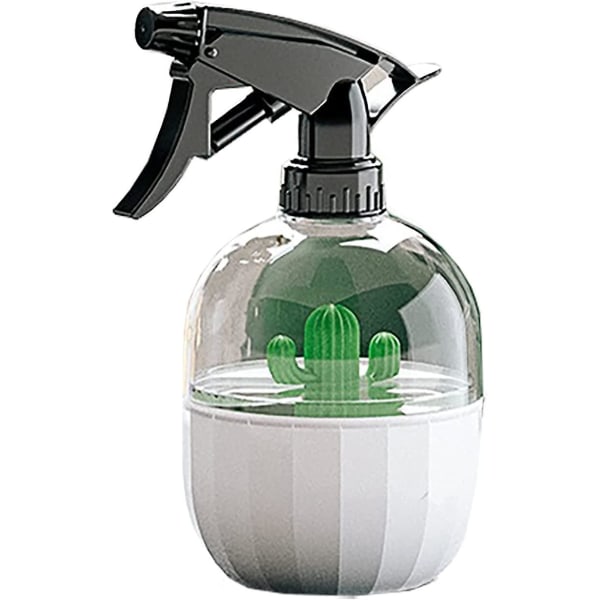 Paket med tomma plastsprayflaskor 500ml Återanvändbara sprayflaskor med justerbart spraymunstycke för växter blommor Grön