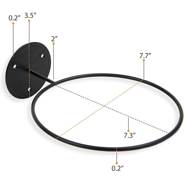 Veggmontert Ball Oppbevaring Sportsball Holder Stativ Display Oppbevaring Stål (svart)Svart Black