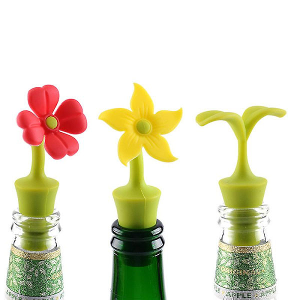 Silikon Vinpropp Kreativ Vinpropp Blomma Silikon Vinpropp (4st)