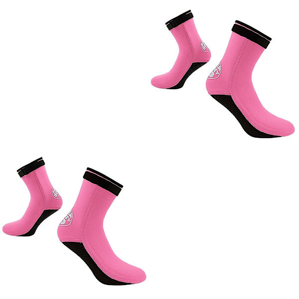3 stk. 3mm Neopren Surfing Snorkling Sokker Mænd Kvinder Strand Dykning Svømning Vandtæt Dragt Forhindrer Ridser W 2pcs M