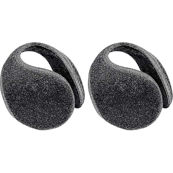 2 Pakkaa Korvanlämmittimiä Fleece-Korvasuojia Talvivarusteet Miehille ja Naisille Musta Black