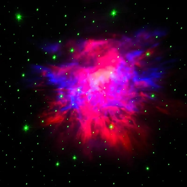 Astronaut Starry Projector 360° justerbar Galaxy Projector Light med fjärrkontroll Spaceman Night Light ​Lämplig för spelrum, hemmabio, Ki
