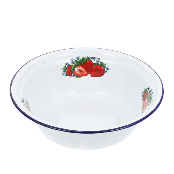 Metallisk Serveringsfat Brødbolle Emalskål Koreanske Boller Kjøkken Oppvaskkum Assorterte Farger 23X23X6.5CM Assorted Color 23X23X6.5CM