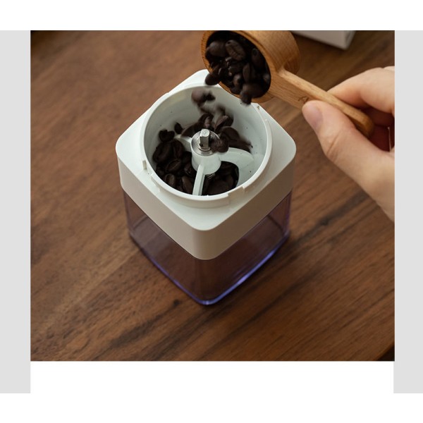 Bærbar Elektrisk Kvern for Kaffe, Mini Elektrisk Kaffebeankvern - 1300mAh Oppladbar Espresso Kvern med Flere Maltinnstillinger