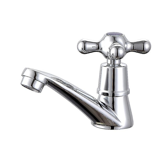 Enkelt koldtvandshane, krom enkelt koldtvandshane til håndvask, til hjemmebadeværelse toilet