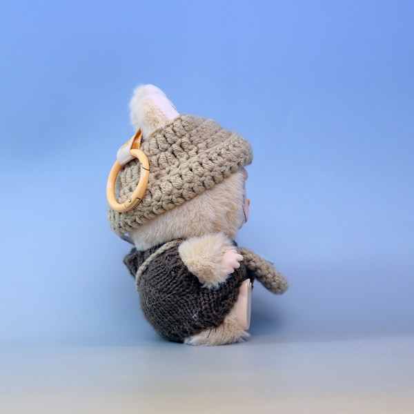 /RYI/Labuboo 17cm Andra Generationens Dockkläder Vinter Tröja Hatt Set för Sittande Party Serie DIY Modell Leksakstillbehör LBB-01