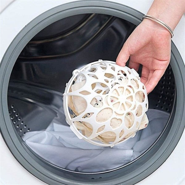 Sätt tvättpåsar på dubbel sfärisk behå Tvättpåse, behå Skydd-kvinnor Underkläder Tvättmaskin-frälsare-boll Form Tvättväskor Tvätt-BH Ba