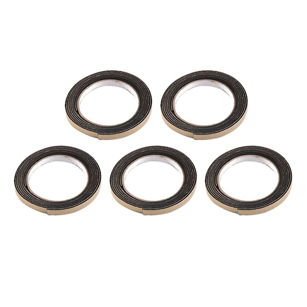 5 kpl Kaasulieden Uuniin Liimattava Tiivistysnauha, Antitahra, 2m/Rulla (musta)Musta5KPL Black 5PCS