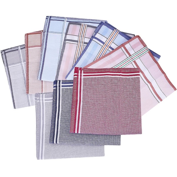 12 st Herrarnas Näsdukar Fickdukar Damernas Näsdukar Fickdukar Herrarnas Bomull Herrarnas Bomull Assorted Color 38*38*0.4cm