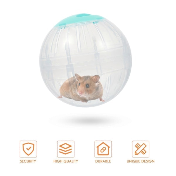 RYI)2 stk Hamster Træningsbolde Bur Hamster Legetøj Holdbare Løbehjul Transparente Træningsbolde