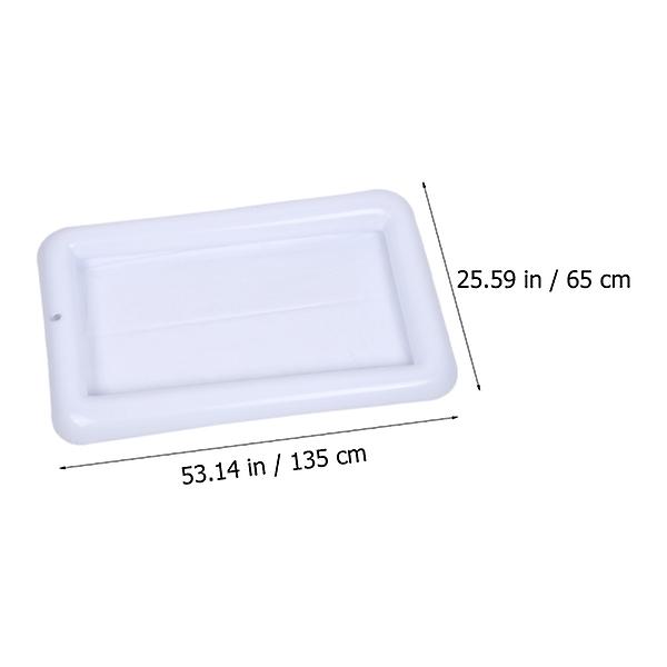 Brettspillbord, Serveringsbar, Buffetbrett, Server, Oppblåsbar Isbuffet, Oppblåsbar Bord White 135X65CM