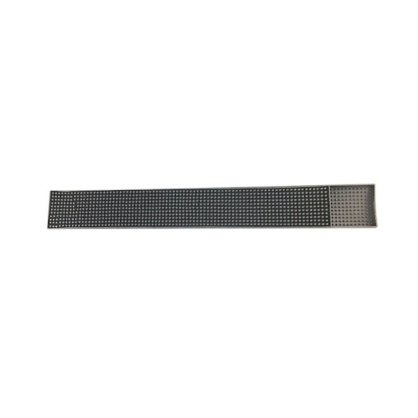 1 st Robust Silikon Bar Halkskyddsmatta Bänkskiva Avloppsplatta Djupa Spår Koppar Mattor Bricka (svart)Svart60*8CM Black 60*8CM