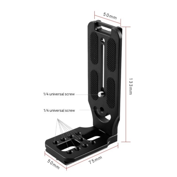 2 stk Brakett Vertikal Plate Mount for Gimbal Stabilisator, DSLR Kamera på Videostativ Monopod/3-akse Håndholdt Gimbal Stabilisator