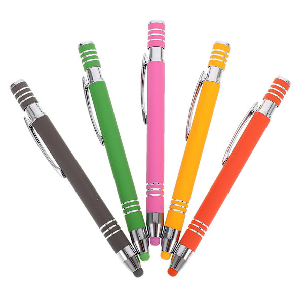5 kpl Ihmismieliset Kynänkahvat Kapasitiiviset Kynät Luovat Stylus-Kynät Metalliset Kuulakärkikynät Sekalaiset Värit 13,5X1CM Assorted Color 13.5X1CM