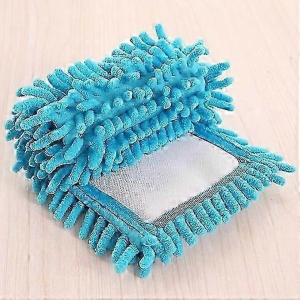 RYI)4-pakning Mikrofiber Moppehode Erstatningshode Støv Gulvklut Rengjøring Vaskbare Pad Moppehoder (Assorterte Farger), 12*40cm