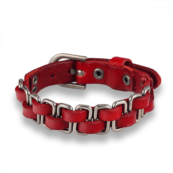 3 st Punk Style PU Läder Retro Vävd Armband Överdriven Personlighet Par Armband Kvinnor och Män Hand Smycken