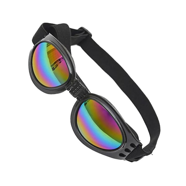 UV-skyddsglasögon för små hundar, solglasögon för hundar, UV-skyddsglasögon för hundar, snöskyddande hundglasögon, solglasögon för husdjur Black 17*5cm