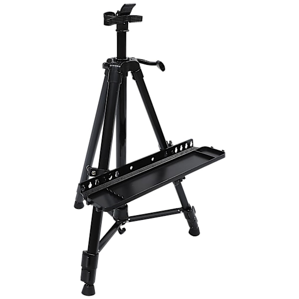 Barne Staffeli Felt Staffeli Bordplate Kunst Staffeli Maling Stativ Metall Stativ Display Staffeli Foldbar Black 9.5X9.5X54CM