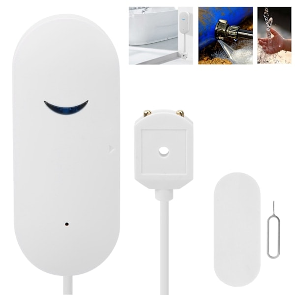 WiFi Vattenläckagedetektor Översvämningssensor Alarm med Dubbelsidig Tejp för Tuya_ryy
