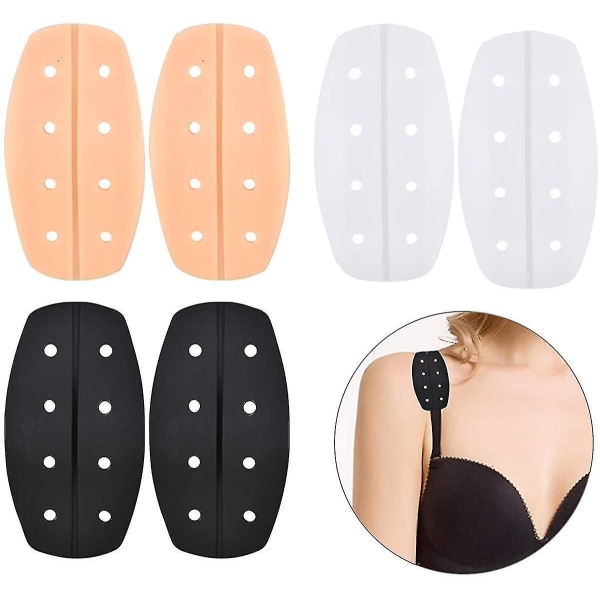 Bra Strap Pillow, 3 Pairs Of Bra Straps Silicone Shoulder Pads Soft Bra Strap