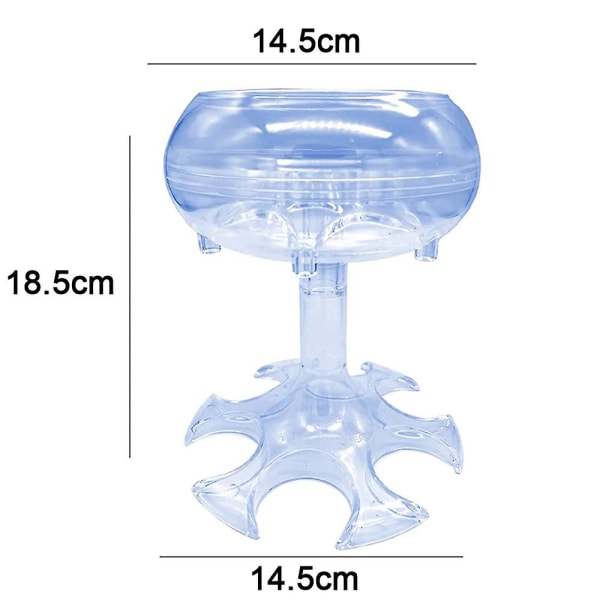 Shotglasdispenser, 6 Shotglasdispenser og Holder til Flydende Sjov Drikke i College, Camping, Fødselsdag Hjemmefester himmelblå sky blue