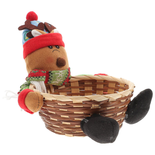 Fruktkorg Present Julgåva Korg Julgåva Förvaringskorg Julgodiskorg Jultomte Presentkorg Julgåva Hållare ElkM Elk M