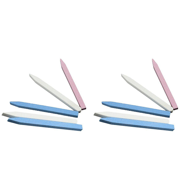 15 st Nail Art-filer Pumice Sten Manikyr Poleringsverktyg För Hemma Salong (slumpmässig Färg) 10 st 10 pcs