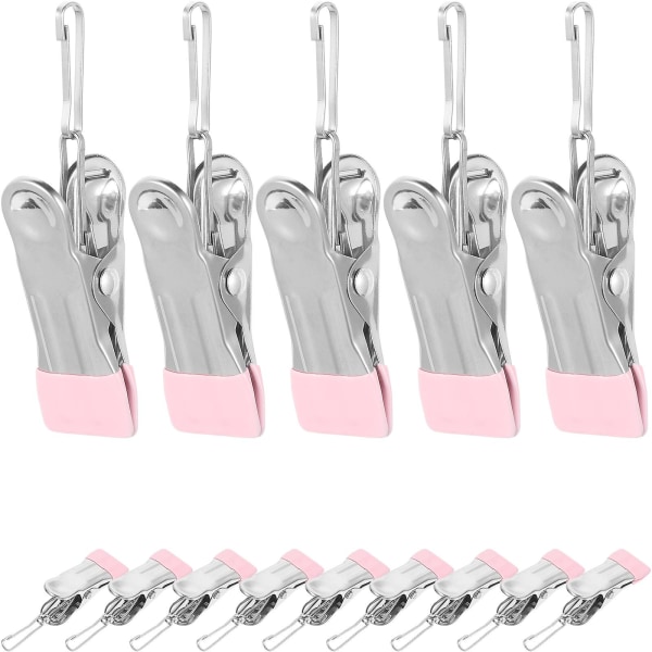 20pcs Clothespins Clothes Clips Laundry Clothes Pin Clips For Laundry Room ClotheslinePink8.5X2.3X2.