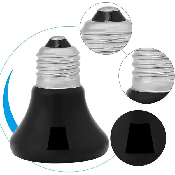 Turtle Heat Bulb 50-100w Keramisk Varmepære Infrarød Lamper Varmelampe Til Reptiler Og Padder (50w)
