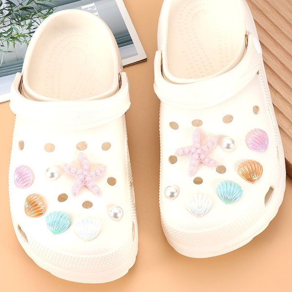 Nydelige skosmykker for jenter, 3D-harpiksskosmykker for kvinners barn, Perlekjede Bursdagsfestgave (uten sko)