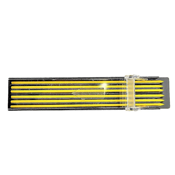 Mekanisk Blyantblyant 2,0 mm Blyant, Gul Tømrerblyant Efterfyldning Automatisk Blyant Tegneblyant Ref