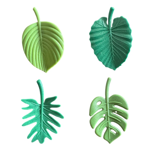 12 stk tilfeldige plante kjøleskapsmagneter - Morsomme mini tropiske blad kjøleskapsmagnet søte små plante kjøleskapsmagneter for kjøkkenkontor