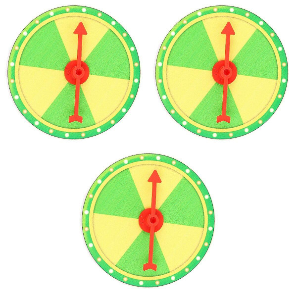 5 Sett med Henge-Lykkehjul for Festpremier, Loddtrekning, DIY, Liten Premiehjul, Undervisningsaktivitet, Rekvisitt 3 3 Sets 10X10X0.5CM