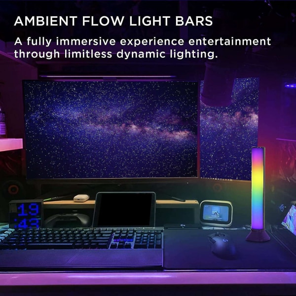 Led Smart Light Bar, Rgb-färgförändring, med musiksynkroniseringsläge