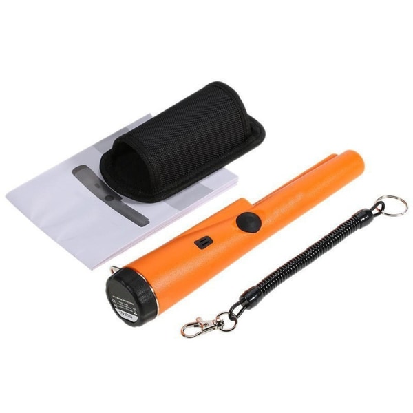 Metalldetektor Pinpointer, håndholdt Pin Pointer Wand, Search Treasure Pinpointing Finder Probe for voksne, barn – oransje