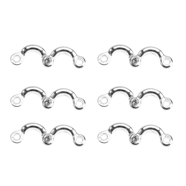 6 st. Utomhustillbehör Fjäderfä Benband Fågel Fotringar Duva Träningsringar Fågel Ring Benband Silver 1x1cm