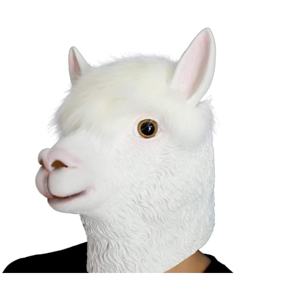 1 Stykke Halloween Kostymefest Latexmaske Dyrehode Alpakka Kamel Forkledning