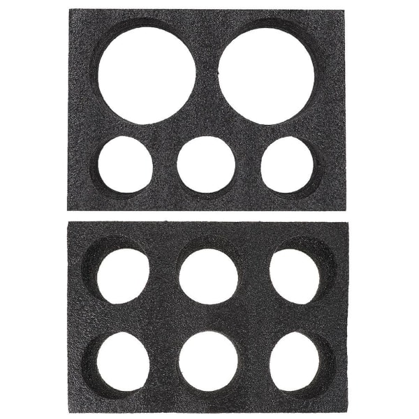 2 stk Kopper Bulk Takeout Koppbrett Takeaway Kaffeebærer Vannkoppbærer Take Out Koppbærere Svart Black 30X20CM