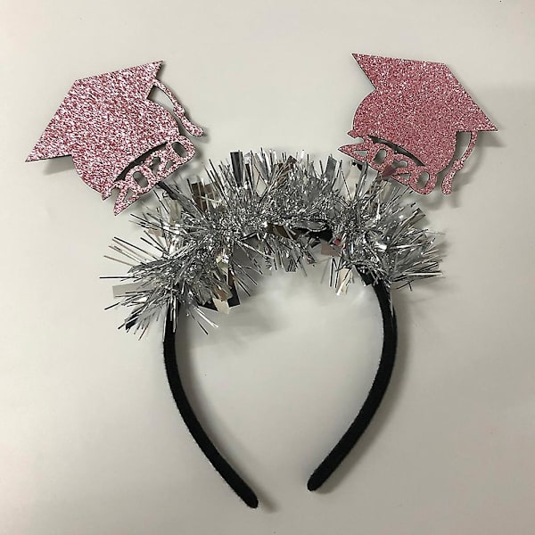 2 stk Mini Doktorhatt Design Hår Ikke-vevd Stoff Hodebånd Glitter Doktor Hodeplagg  Graduation 2pcs
