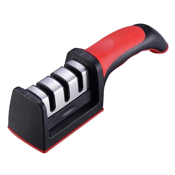 1 stk Slipestein Wolfram Stål Slipestein Multifunksjonell Håndtak Design Husholdningsslipestein For Hjem Svart RødBlack21*5cm Black 21*5cm