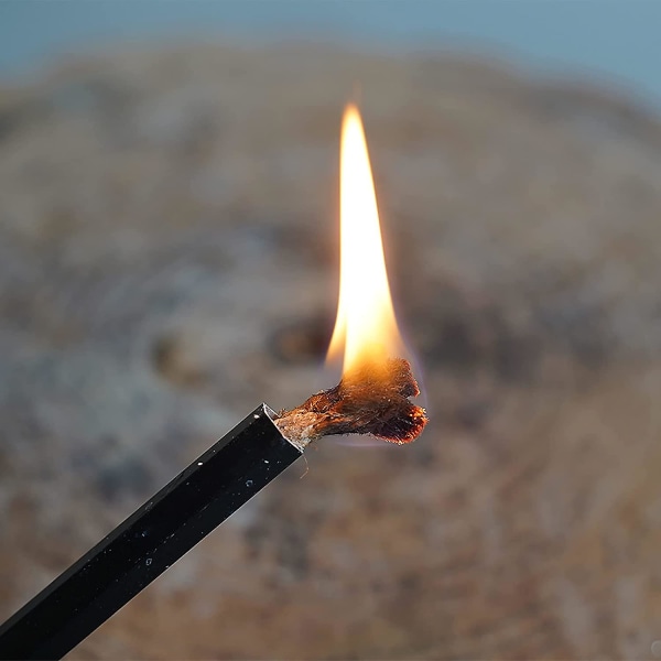Jute Tinder Tube Brannstartverktøy Med Aluminiumsrørhylse, Vanntett Tinder Wick Og Bellow Hamp Tinder Tube For Utendørs Trekking Vandring Camping