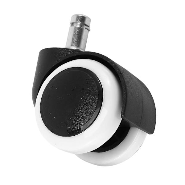 50mm Kontorstol Hjul - 2 Tommer Sort & Hvid Møbel Nylon Kontorstol Hjul Vientiane Hjul Støjsvage Drejehjul - Sort & Hvid 5 Stykker