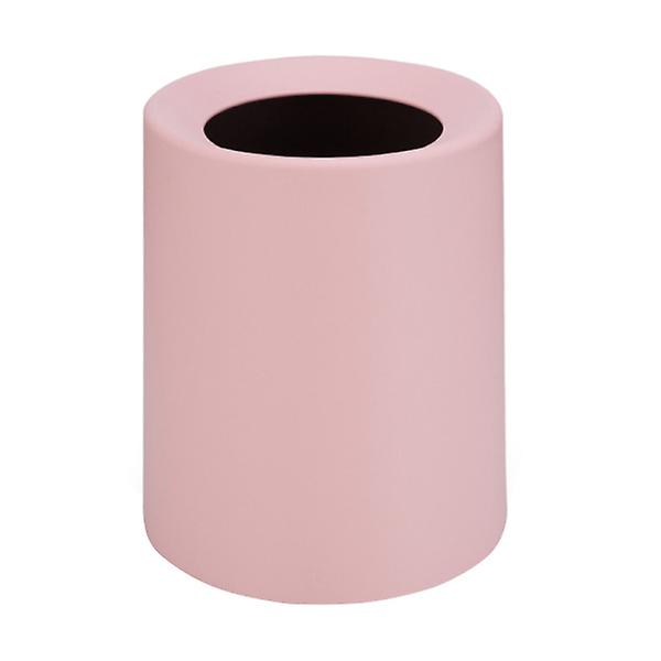 Hushållssoptunna Avfallstunna Frostad öppen papperskorg Vanlig färg för sovrums vardagsrum (8l grå) Rosa22*22CM Pink 22*22CM