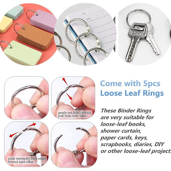 Håndværk Papir Hul Metal Cirkel Håndholdt Hul Til Mærker Scrapbøger DIY Håndværk Hjemmekontor Skoleartikler (2 stk, Sølv)