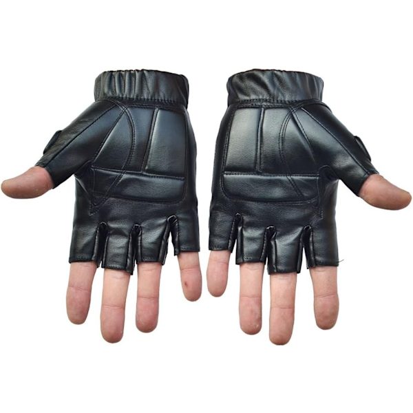 Udendørs Militære Taktiske Handsker Halv Tassel Combat Anti-Slip Jæger Handsker Mænds Sports Trænings Handsker PU Læder 1 Par