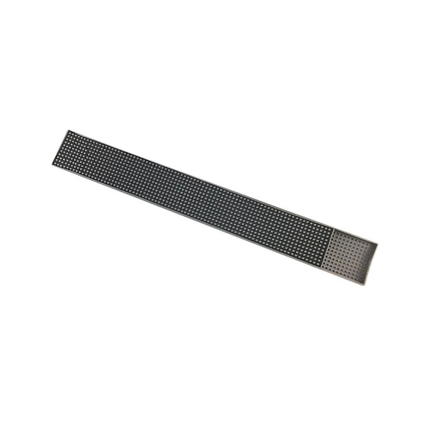 1 st Robust Silikon Bar Halkskyddsmatta Bänkskiva Avloppsplatta Djupa Spår Koppar Mattor Bricka (svart)Svart60*8CM Black 60*8CM