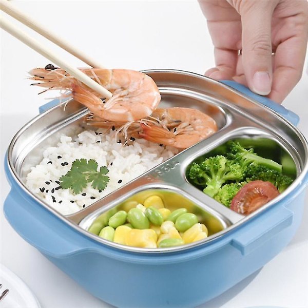 Värmeisolerande Lunchbox i Rostfritt Stål - Hälsosam Matförvaring för Studenter, Skolan och Kontoret