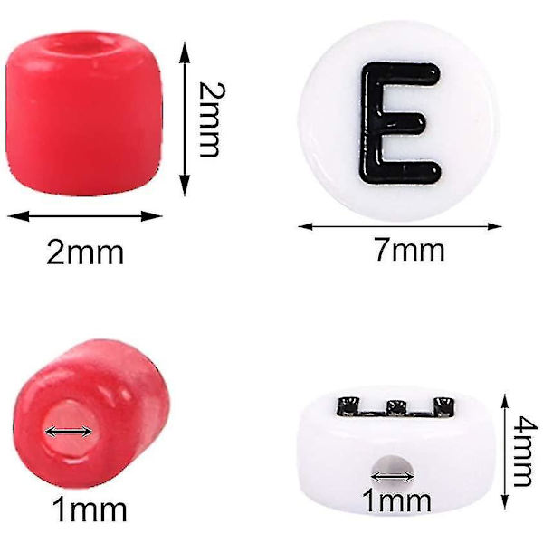 35.000 Glasfrøperler og 250 Alfabetbogstavperler 2mm Armbåndsperler